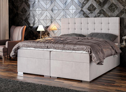 Bed Furniture Modern Design Double bed Luxury Bedroom Textile box spring bed